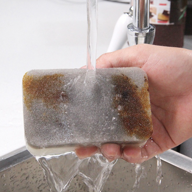 Esponja de limpieza doble capa gruesa