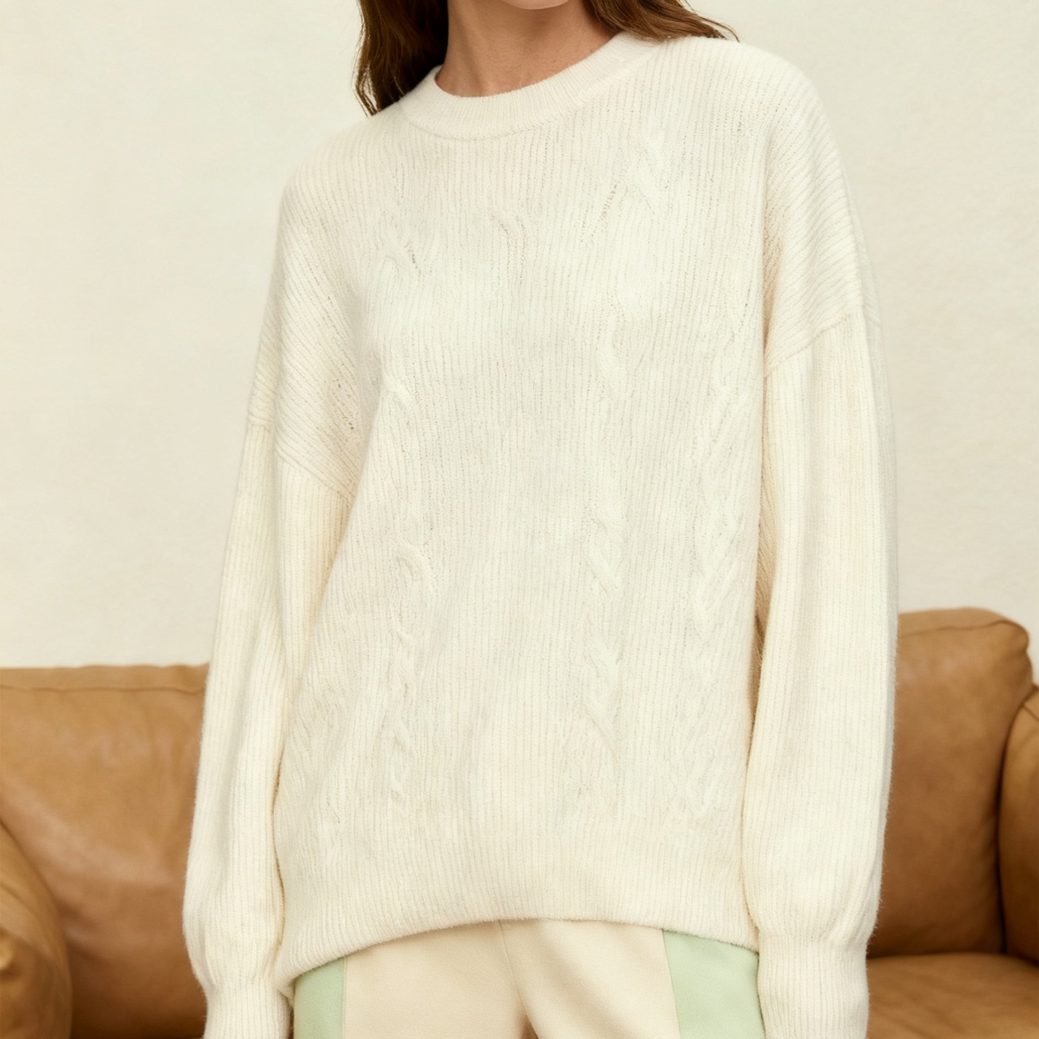 부드러운 캐시미어 스웨터