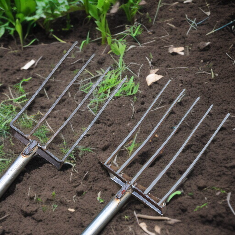 다섯 이빨 구조의 생강 파기 도구