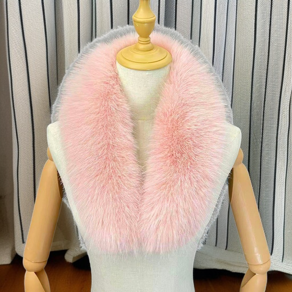 고급 모피 칼라 스카프