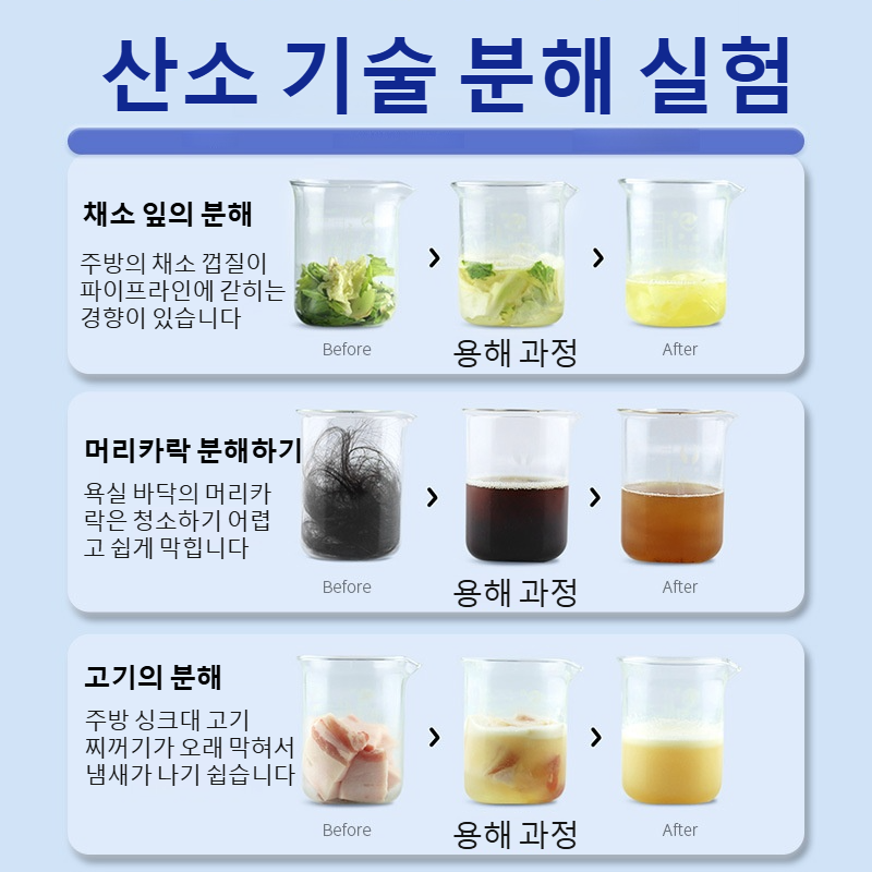 살균·탈취 배관 막힘 제거제