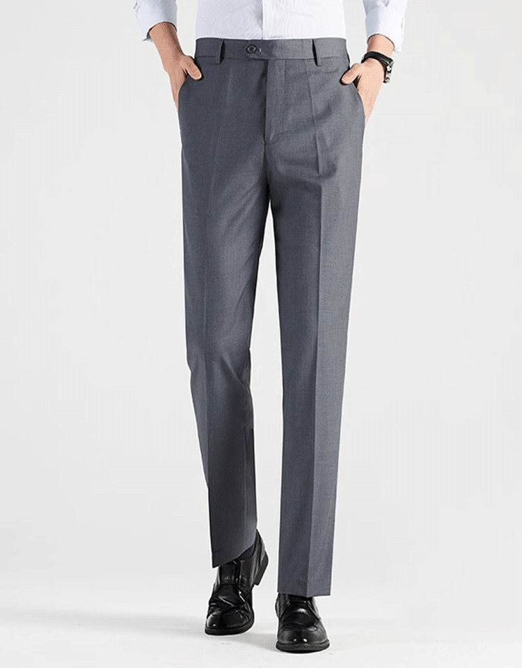 남성용 베이직 스트레이트 캐주얼 팬츠