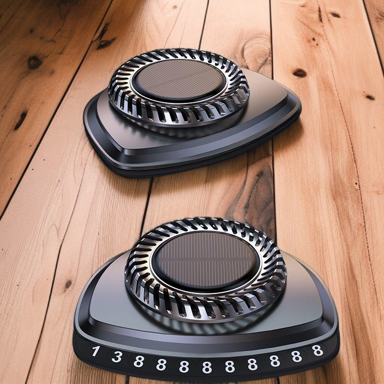 ป้ายโทรศัพท์รถยนต์แบบหรูพร้อมน้ำหอมและพลังงานแสงอาทิตย์