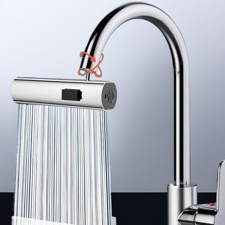 유니버셜 로터리 노즐 가압폭포는 물이 튀지 않도록 한다 주방 수도꼭지 연장기 익스텐션 워터 부리 샤워 세트