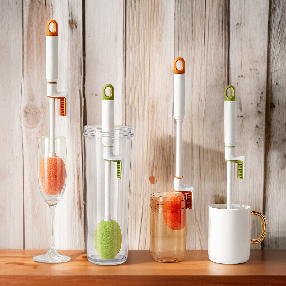 컵을 씻는 젖병솔 다용도 롱 홈 클리어 텀블러 세척 브러쉬