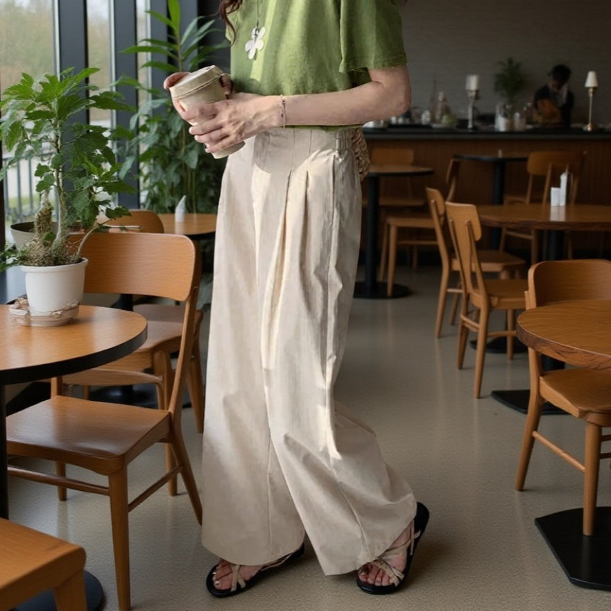 여성 와이드 슬랙스 정장바지