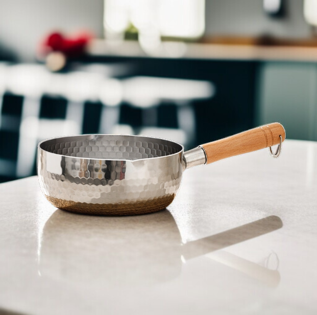 ステンレス鋼素材の安全なミルクポット