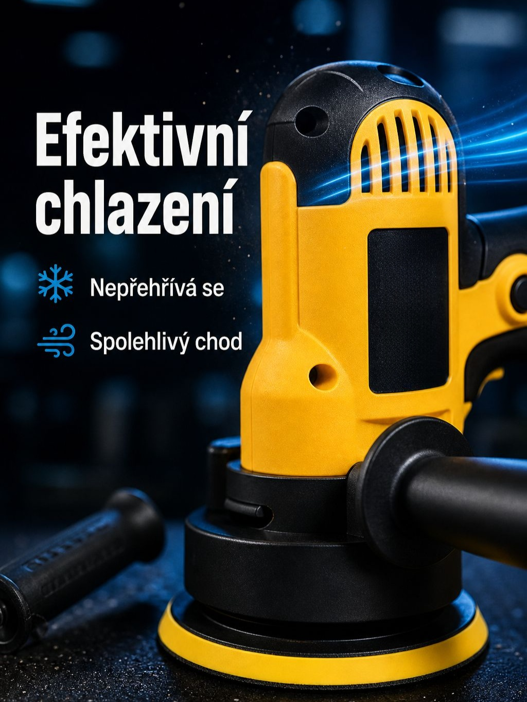 Multifunkční elektrická leštička na auto – ruční stroj na voskování a utěsnění laku