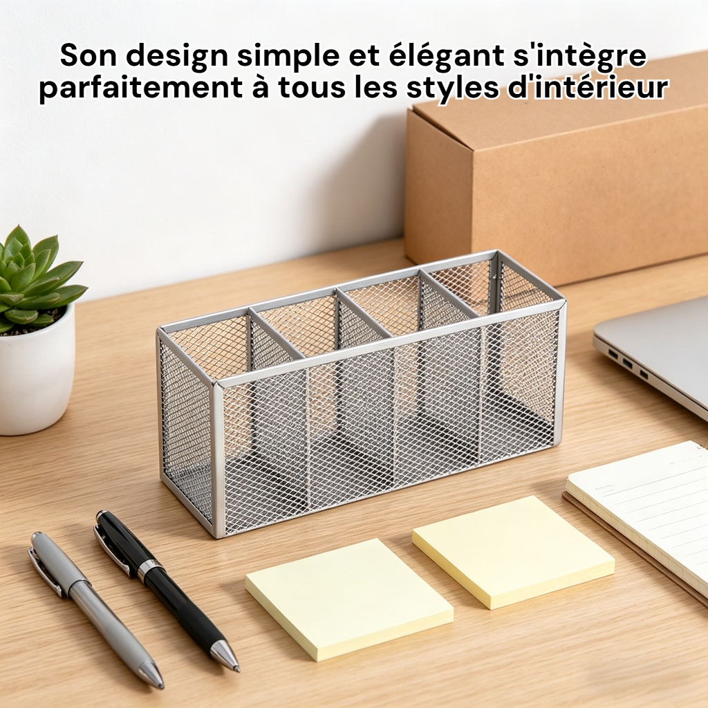 Boîte de rangement à compartiments multiples minimaliste