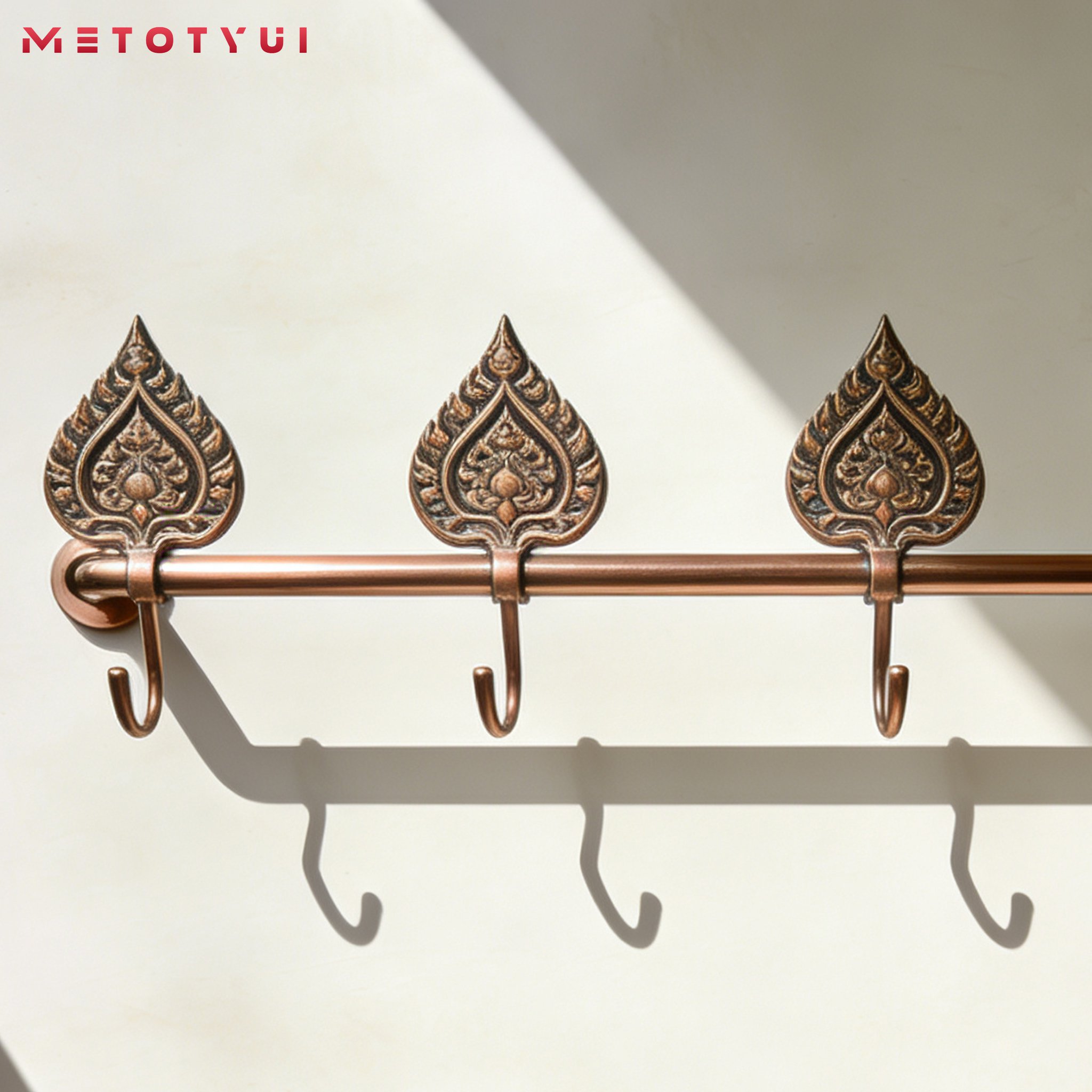 ราวแขวนผ้า/ราวแขวนในห้องน้ำแบบไม่ต้องเจาะ (แพ็ค 2 ชิ้น)