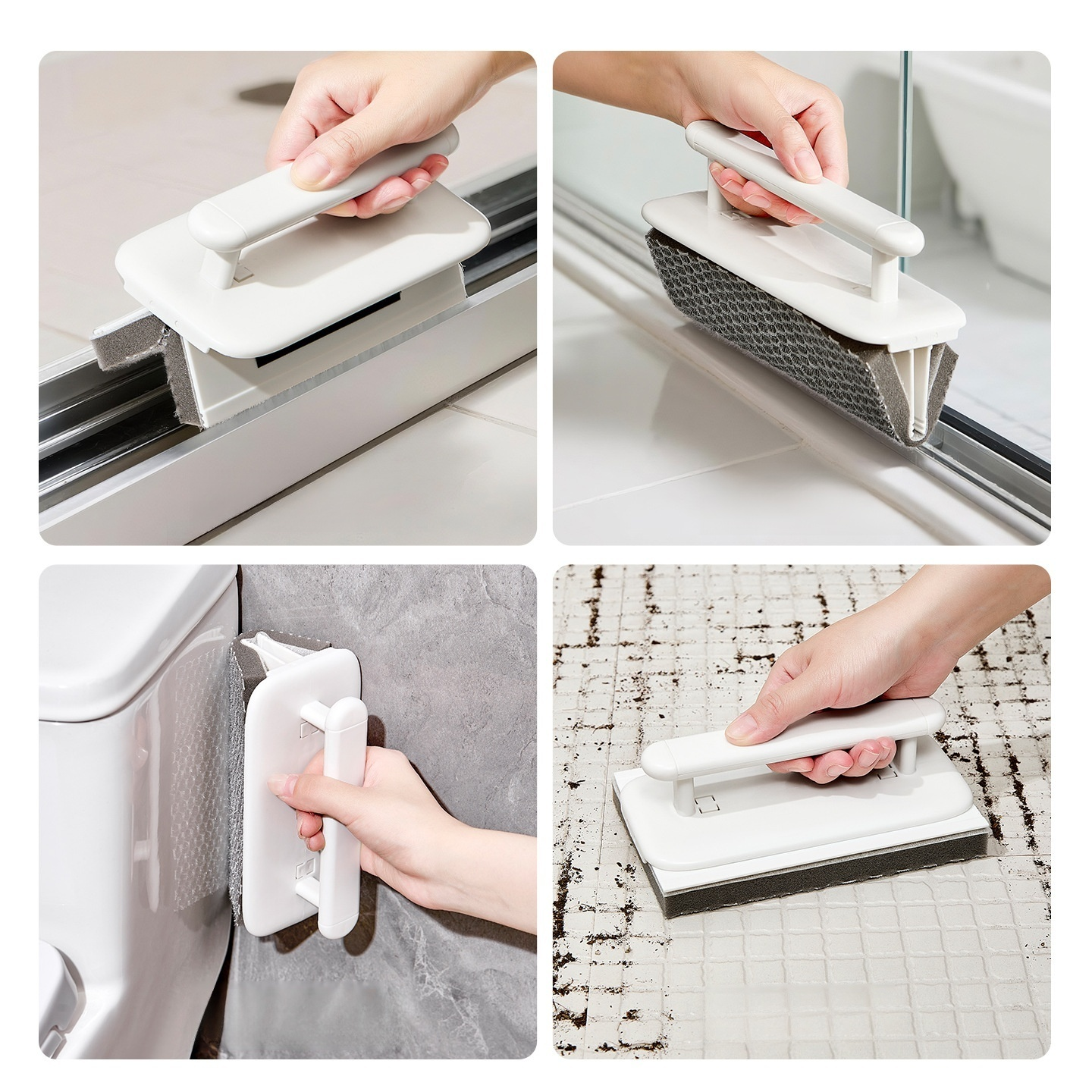 Klappbare Fensterfugenreinigungsbürste