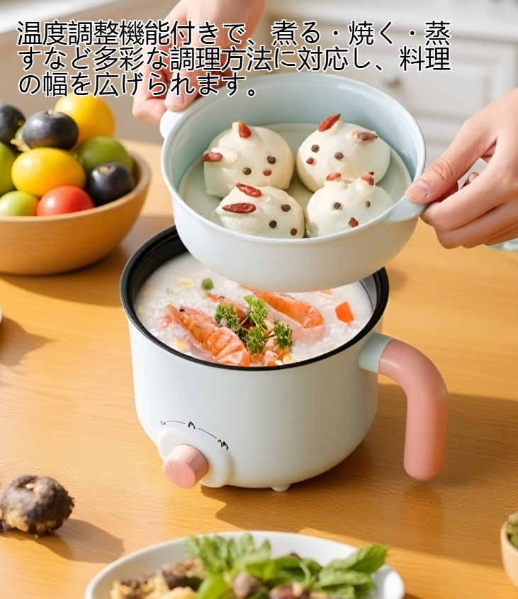 家庭用ミニノンスティック電気調理器の外観