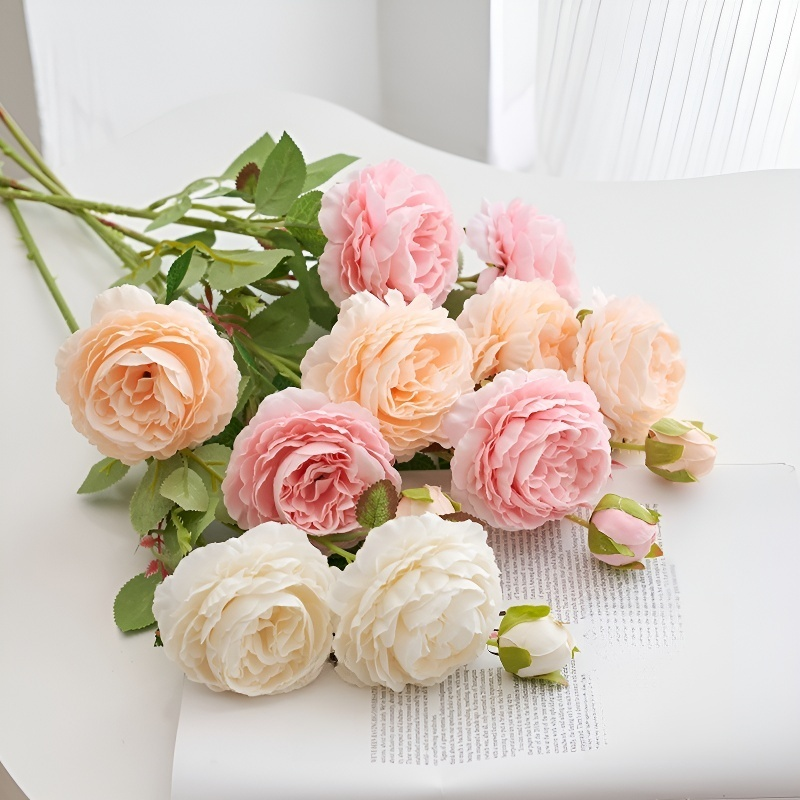 結婚式用人工バラブーケ リビングルーム装飾フラワー