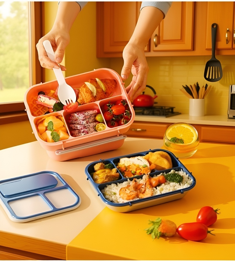 BPA-freie Lunchbox für Mikrowelle und Spülmaschine
