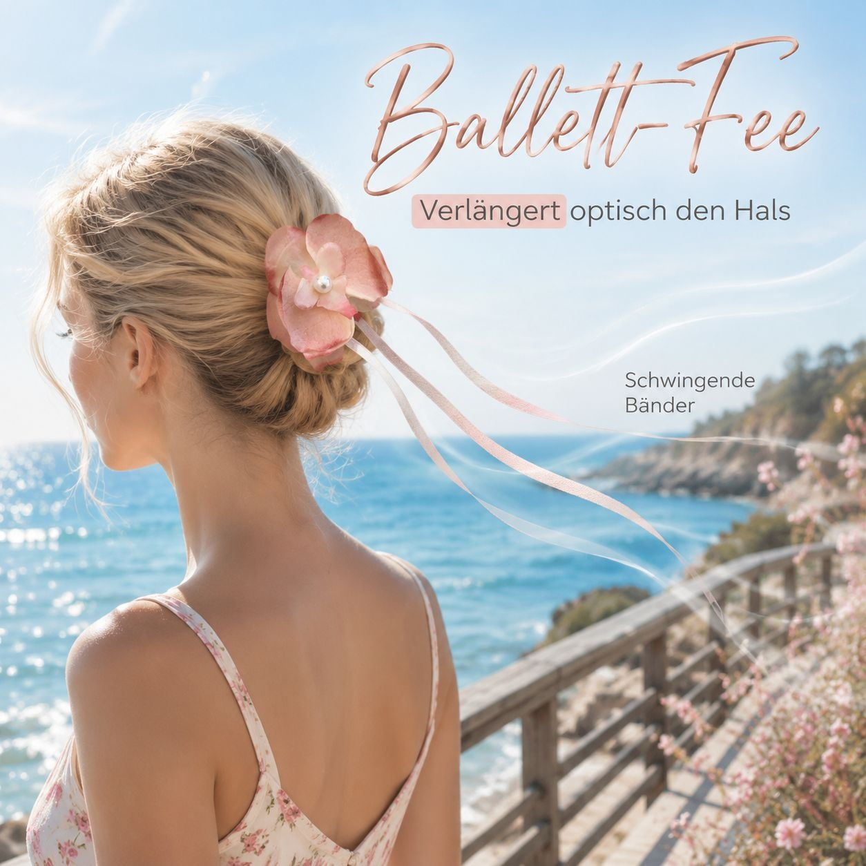 Superfeenhaftes Blumen-Haarclip, Ballett-Stil Haarschmuck für Strand und Fotoshooting