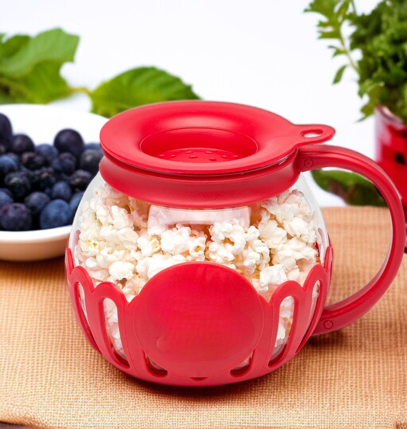 家庭用電子レンジで使えるポップコーン自爆ポットの全体画像