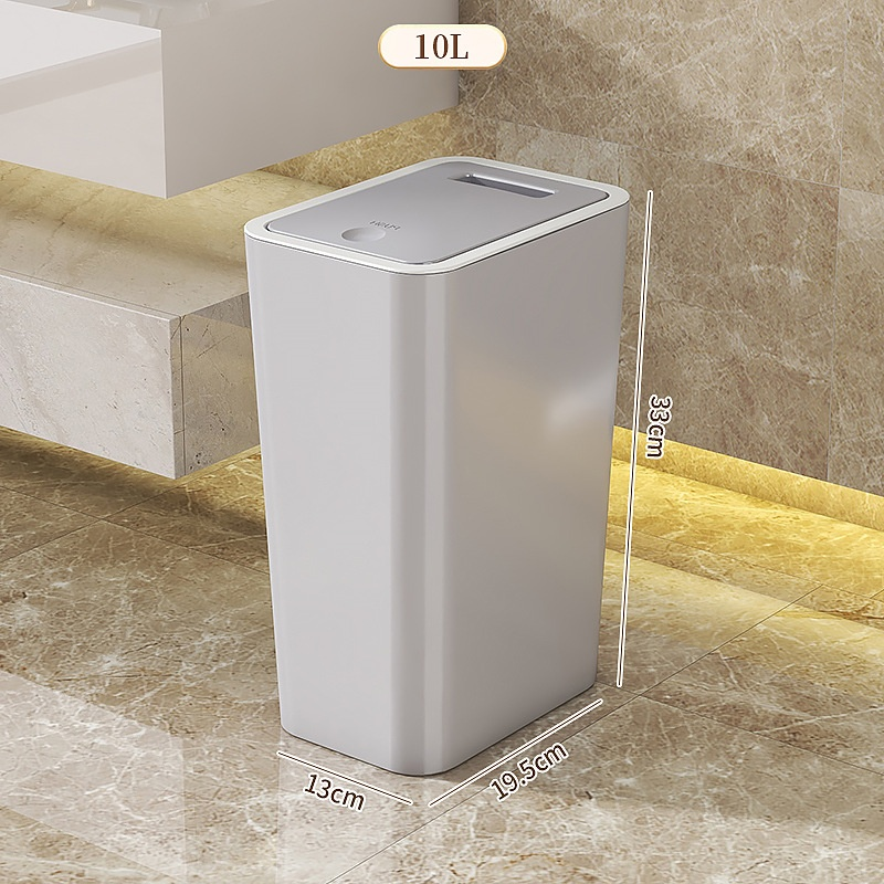 Poubelle à couvercle push pour dortoir et toilettes