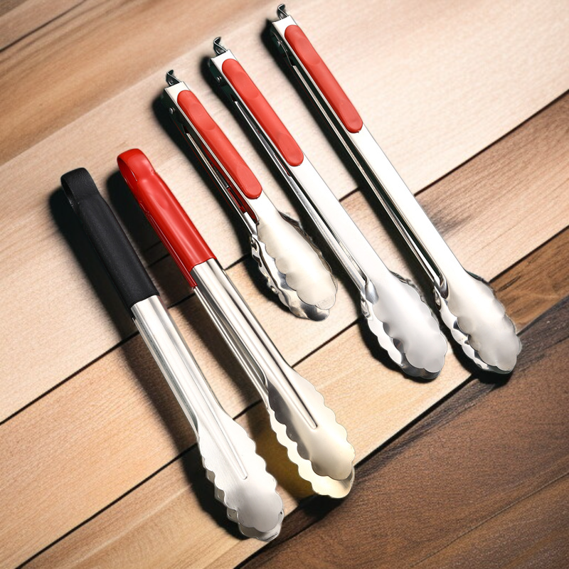 스테인리스 스틸 식품 클립 두꺼워진 화상 방지 빵 클립 바비큐 클립