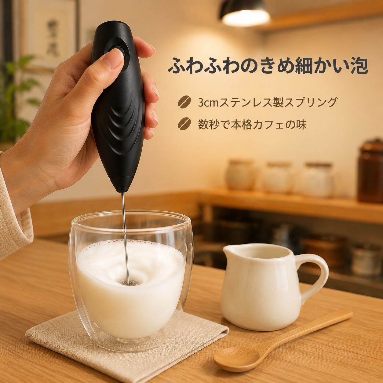 家庭用電動ミルクフォーマーエッグビーターコーヒーミキサー