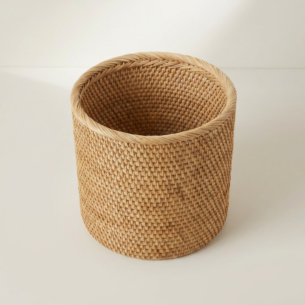 Rattan storage baskets (5 pieces)