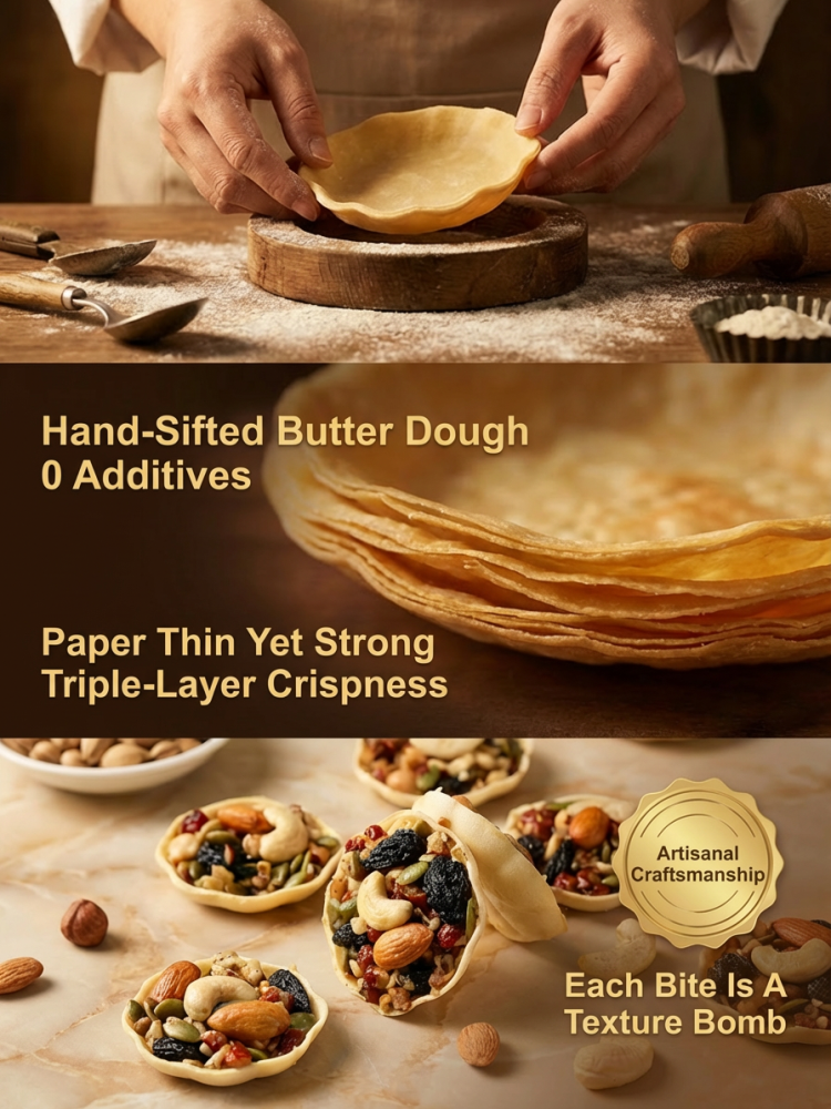 California Golden Nut Crisp Cups –  3-Layer Crunch