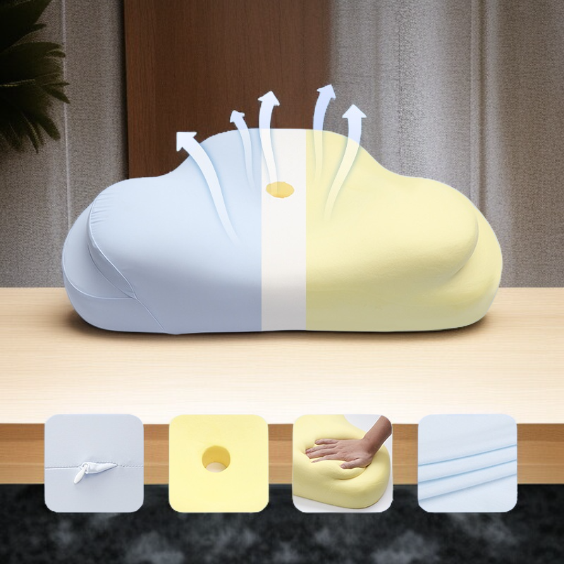 記憶棉慢回彈雲朵枕頭