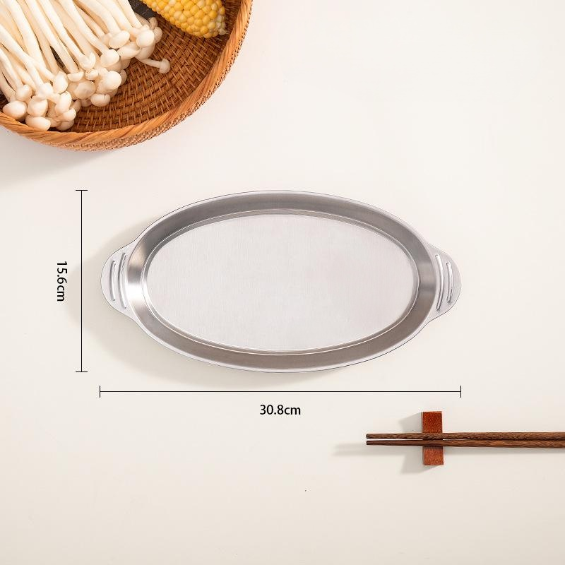스테인리스 타원형 접시