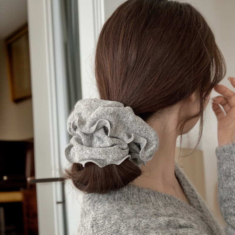 Nowoczesna damska gumka do włosów z dzianiny, miękka i nie tracąca kształtu