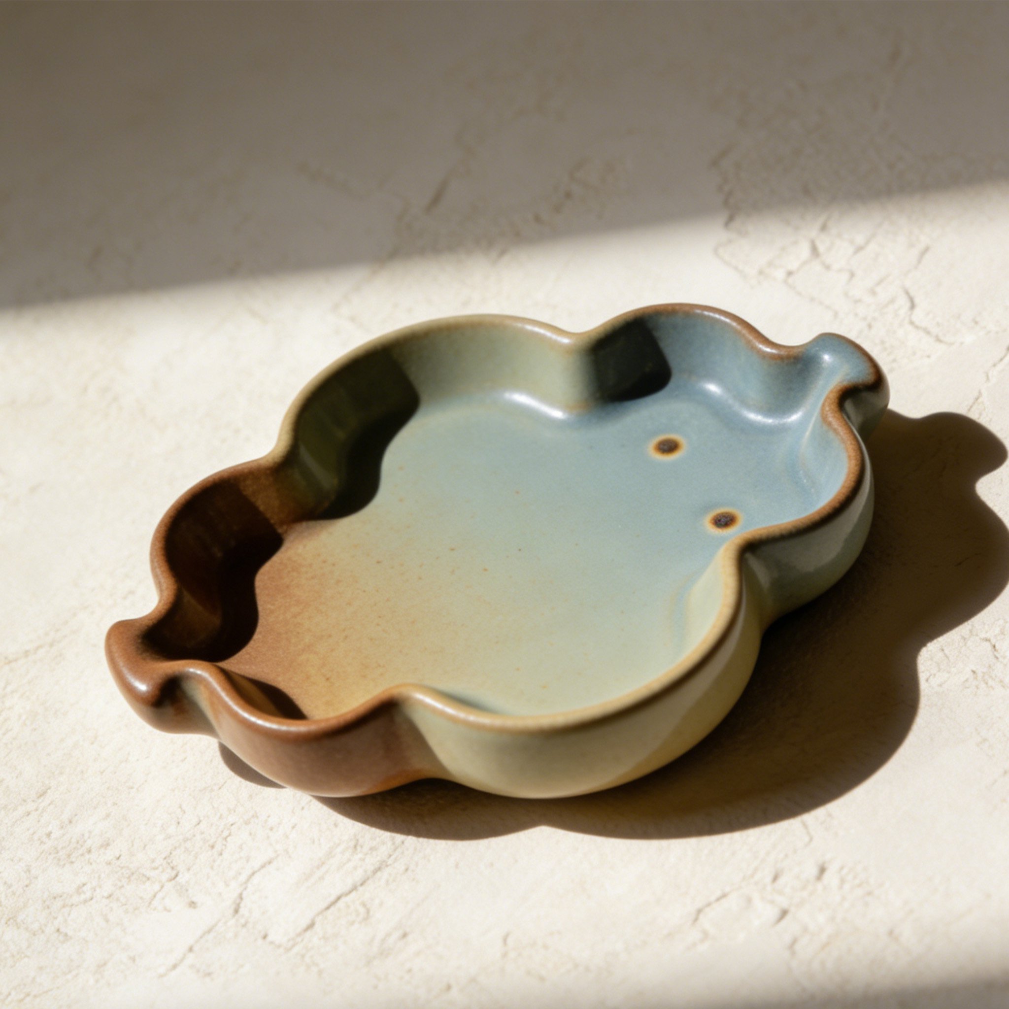Premium Ceramic Tea Tray Set (6 Pieces)