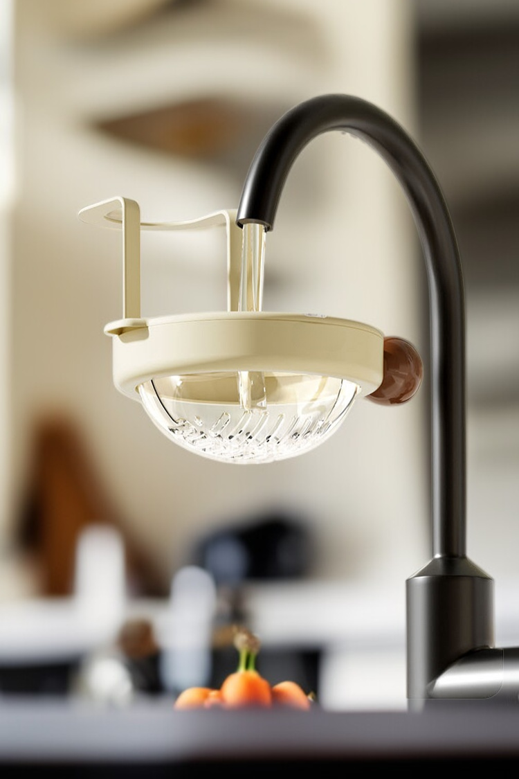 Küchen Abflusskorb zur Aufbewahrung von Reinigungszubehör