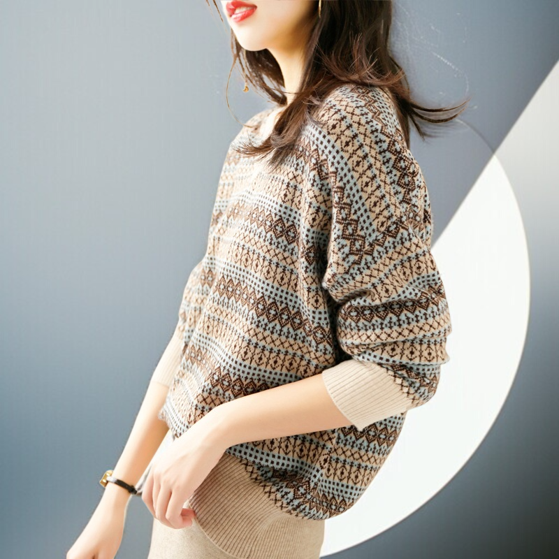 ルーズクラッシングニットセーター セーター テールゲートピックアップ トップス 引き出し Vネック トップス ルーズクラッシングセーター