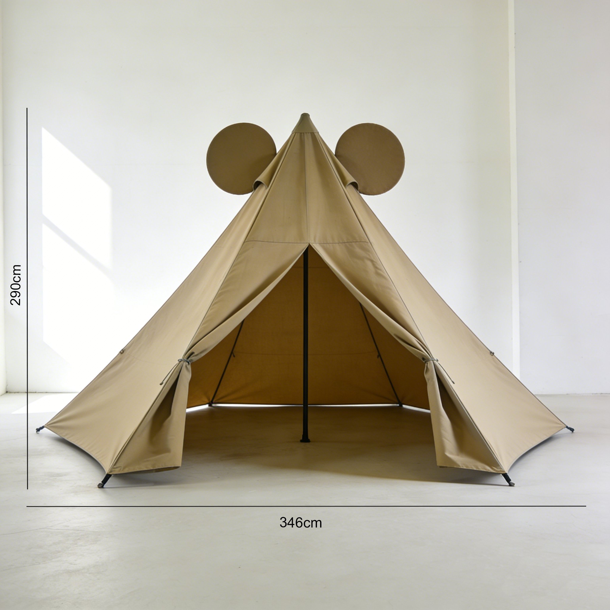 簡単に組み立てられるキッズテント