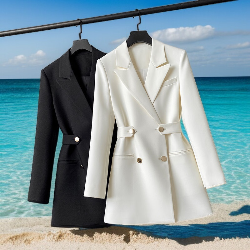 スリムウエストストレートスーツ