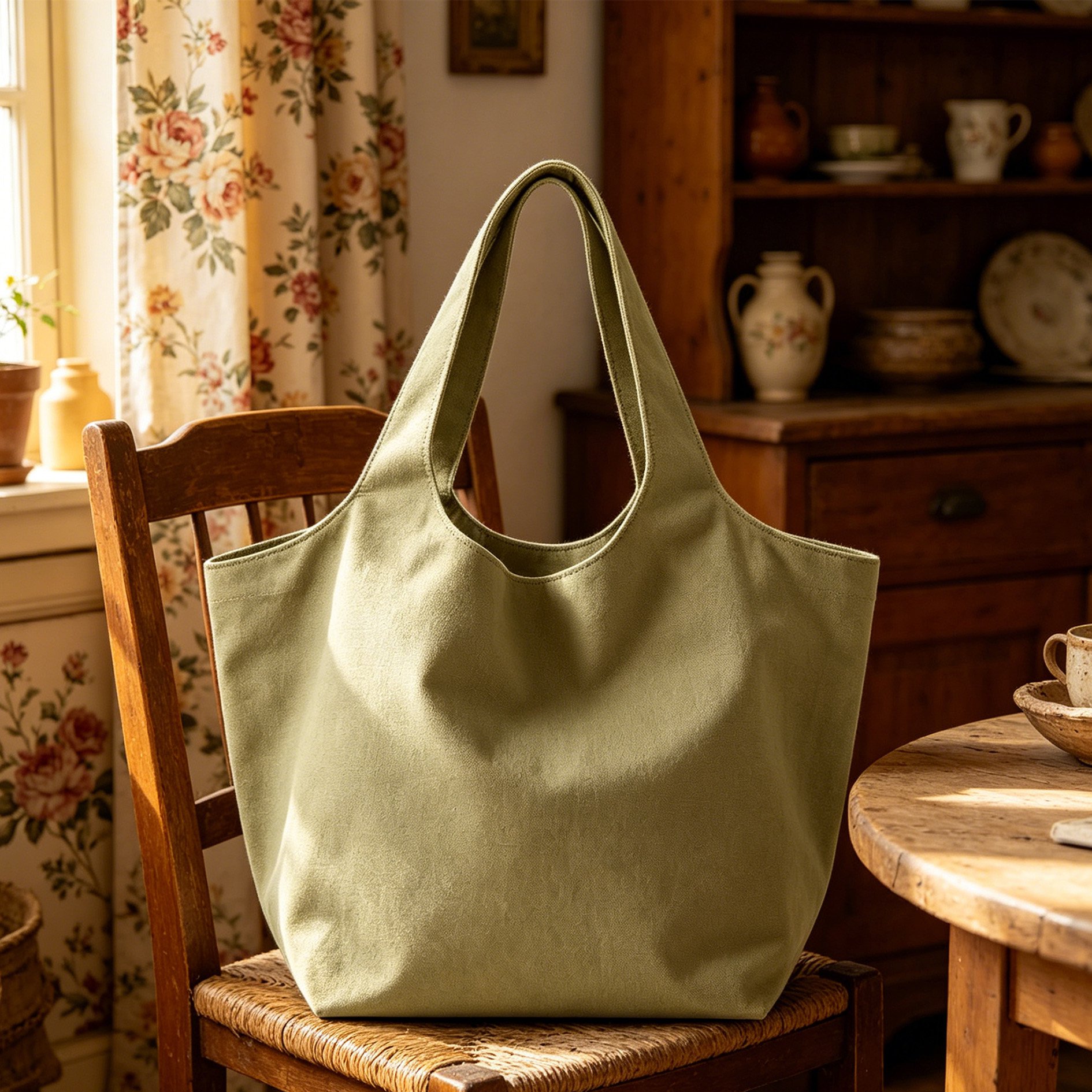 Sustainable cotton bag for groceries and daily use