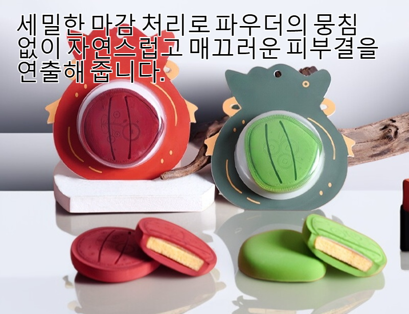 젖은 상태와 마른 상태 모두 사용 가능한 부드러운 파우더 퍼프 제품 이미지