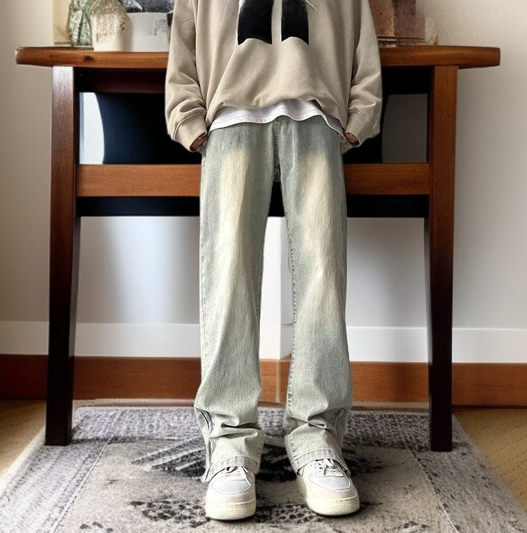 直筒牛仔褲