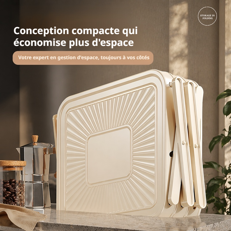 Étagère de cuisine pliable multifonctionnelle pour préparation des aliments