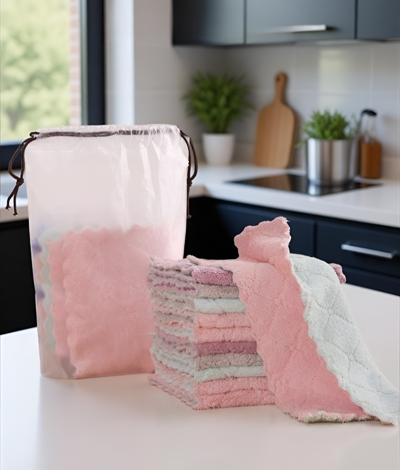 Weiches und dickes Reinigungstuch aus Coral Fleece