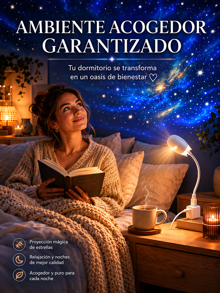 【Proyector de estrellas multifunción】Crea un universo romántico en 1 segundo - Imagen 4K ultra HD