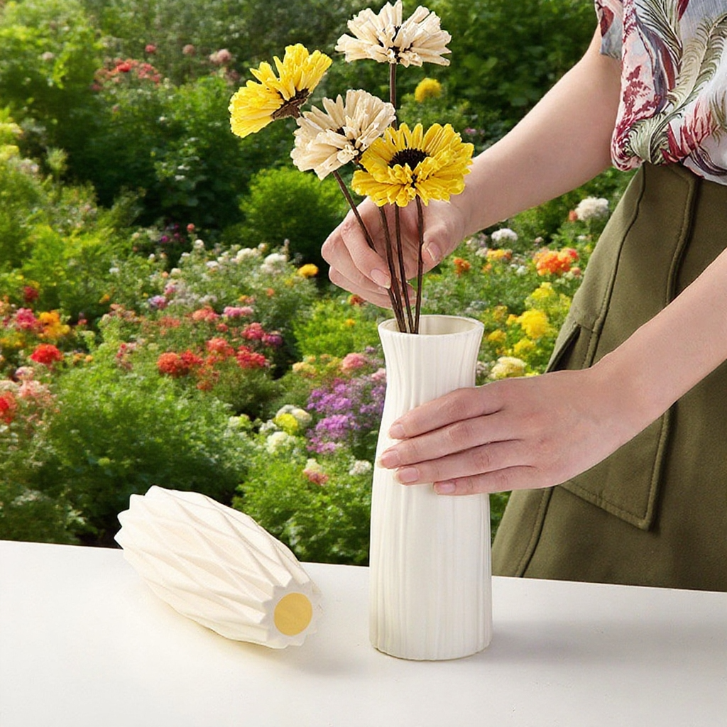 Skandinávská váza z plastu, vhodná pro každý interiér