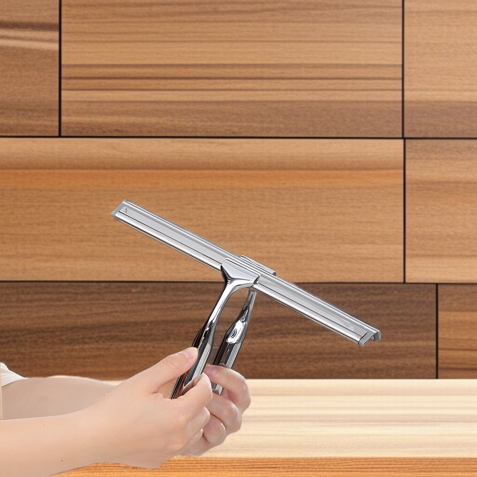 ガラス洗浄用工芸品 浴室鏡洗浄用亜鉛合金製 家庭用ガラスワイパー 車の窓用ワイパー