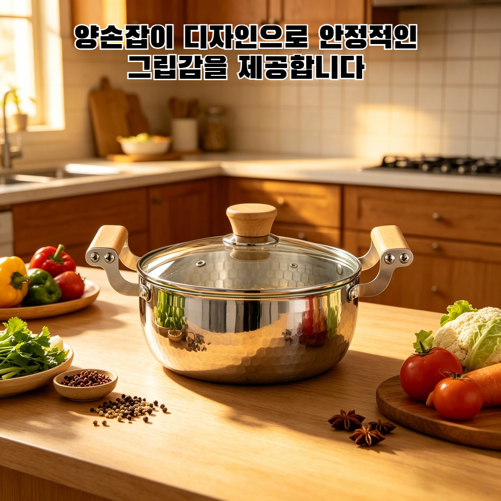 스테인리스 투명 유리 양손 미니 냄비