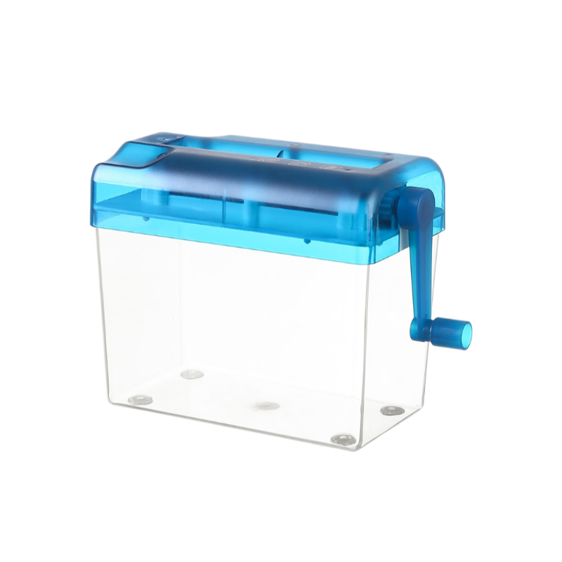 Mini manual paper shredder