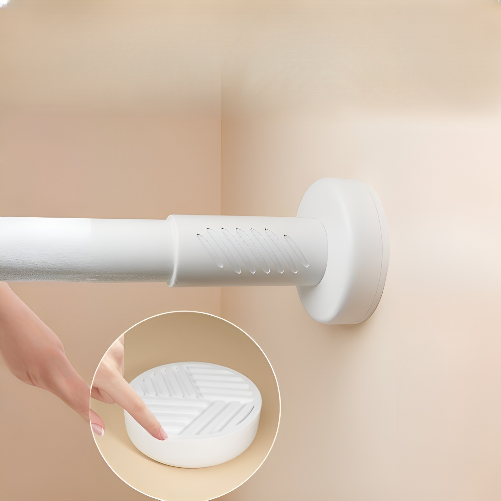 可伸縮衣櫃撐衣桿 浴室浴簾桿 多功能伸縮桿