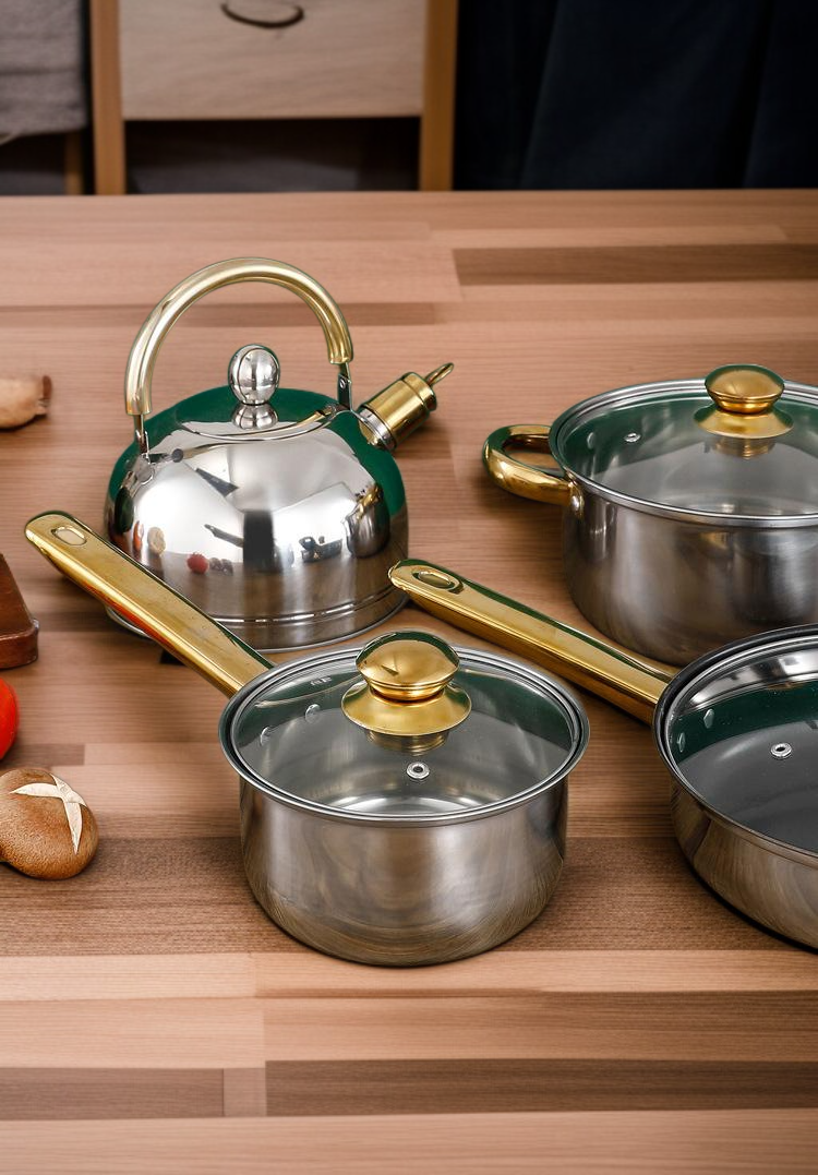 Cooking with Everyday Cooking gold cookware set