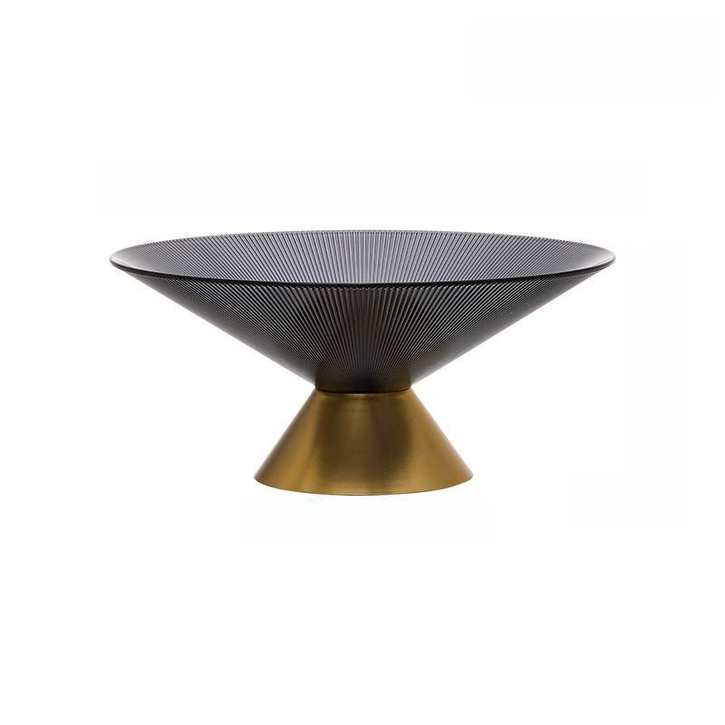 Luxury striped acrylic fruit plate