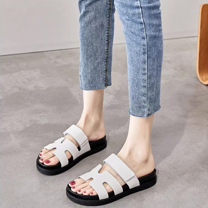 厚底舒適休閒女涼拖鞋
