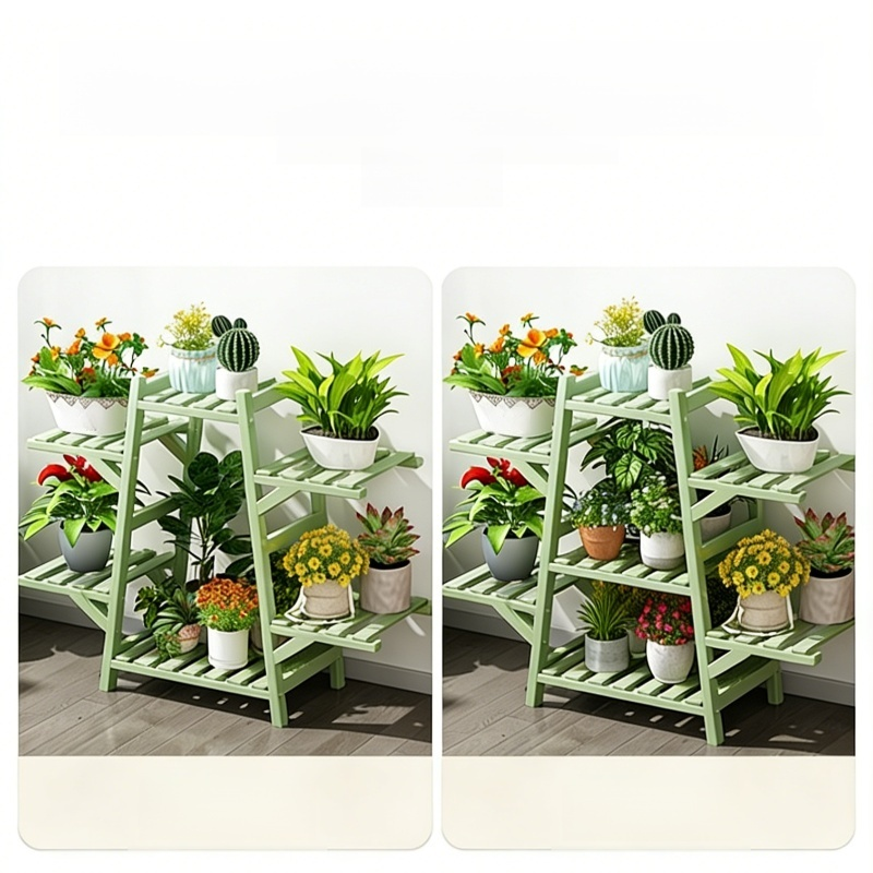 陽台客廳藤條多層花架多肉植物花盆架