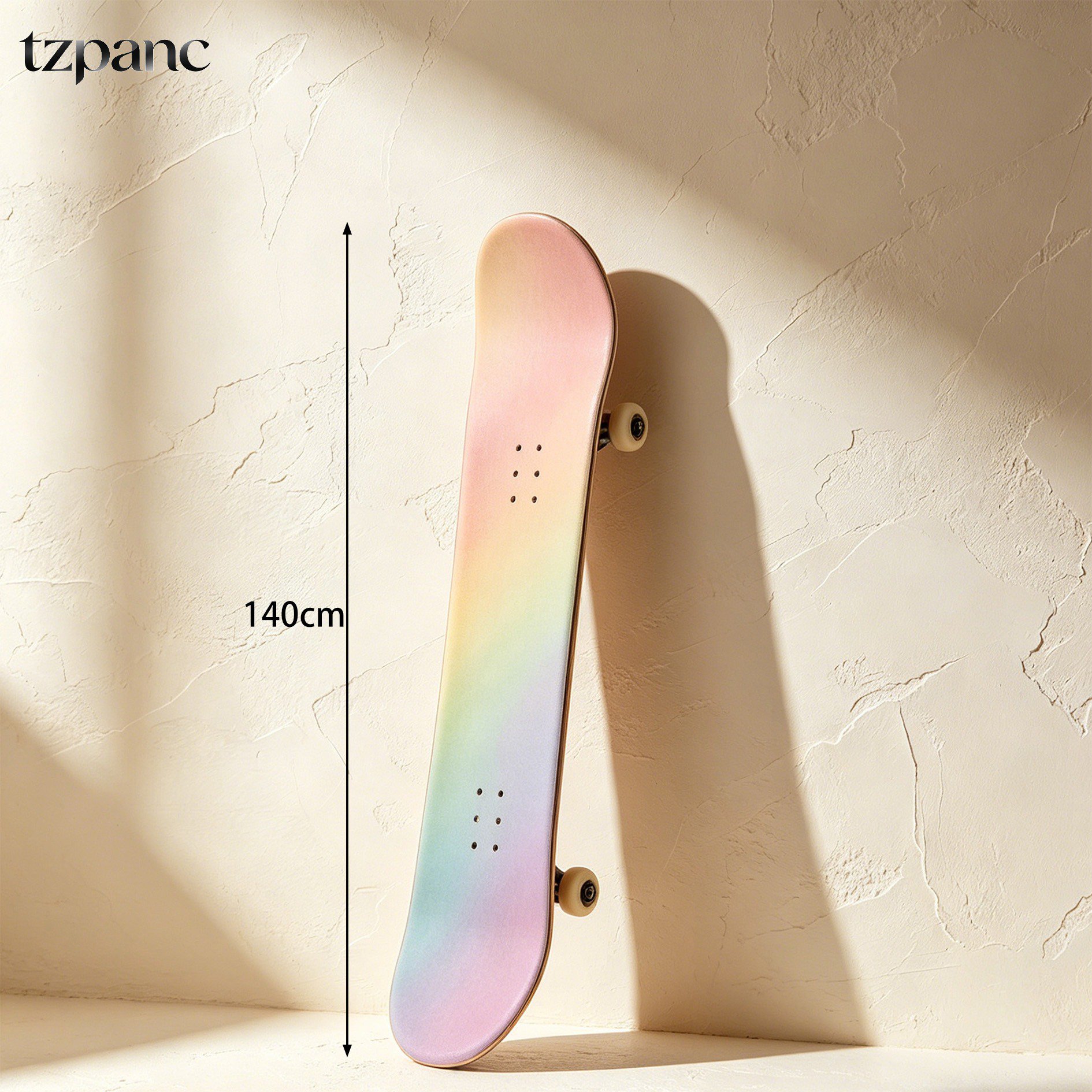Close-up of skateboard smooth wheels