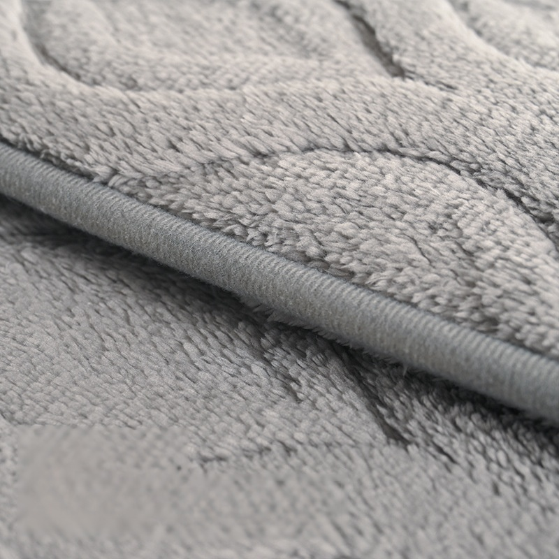 Tapis de salle de bain en velours